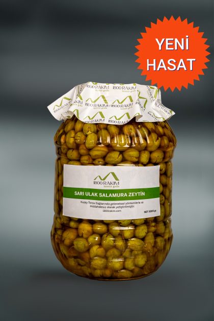 Sarıulak Salamura Zeytin 3 Kg  OLUMSUZ İKLİM KOŞULLARI NEDENİYLE ZEYTİN HASADI BU SENE YAPILAMAMIŞITR