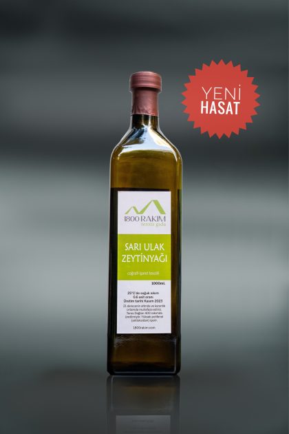 Sarıulak Zeytinyağı 1000ml OLUMSUZ İKLİM KOŞULLARI NEDENİYLE ZEYTİN HASADI YAPILAMADIĞINDAN BU SENE ÜRETİM YAPILAMAMIŞITR