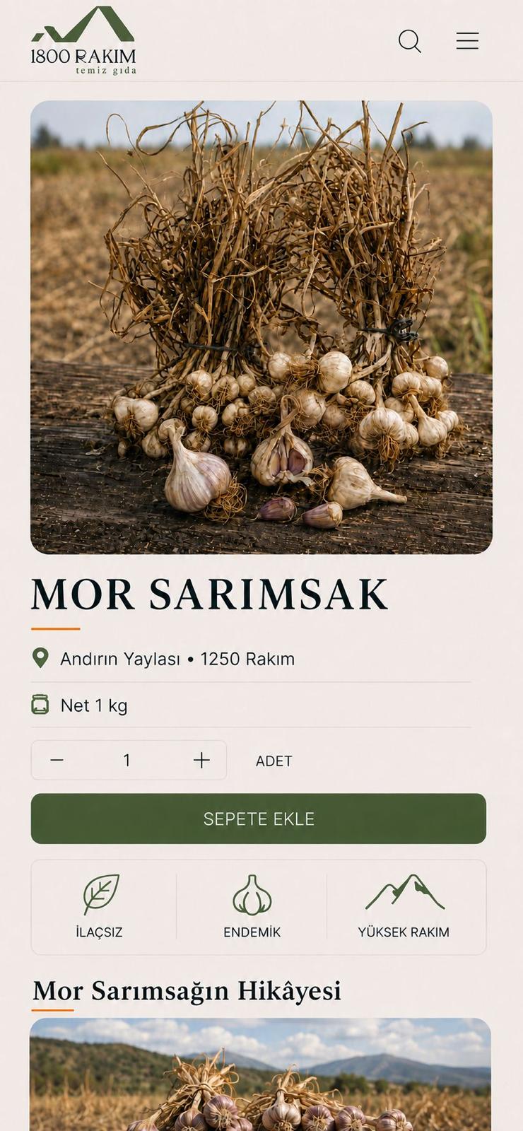 Mor Sarımsak — Net 1 kg
